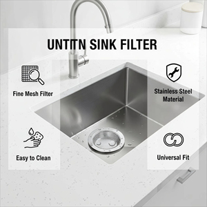 Bán Buôn Chất Lượng Cao Bền Sử Dụng Lưới Lọc Tái Sử Dụng 4.5 Inch Thép Không Gỉ Cống Lọc Lọc Cho Nhà Bếp - Product Image 5