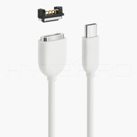 Câble de charge et de données magnétique USB-C HYTEPRO M518W à 4 broches Pogo, conforme RoHS pour les appareils médicaux, IoT et connectés