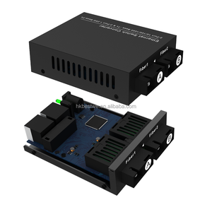 ตัวแปลงไฟเบอร์กิกะบิตแบบ Single Mode Simplex SC พร้อมตัวแปลงไฟเบอร์ RJ45 สำหรับสื่อสารข้อมูล OEM - Product Image 2