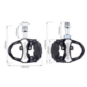 Pédales de vélo de route réglables WELLGO, pédales autobloquantes avec axe en acier T003, 3 roulements lisses, plaque de verrouillage <span class=keywords><strong>KEO</strong></span>, pédale de vélo - Product Image 4