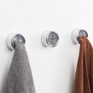 Towel <b>Hooks</b> Push in Tea Towel Holder Grip <b>Hook</b> Self Adhesive Kitchen Bathroom Cloth <b>Clip</b> <b>Hook</b> Free Punching - Product Image 5