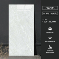 Prix de gros Carreaux de sol en porcelaine Sol moderne en faux marbre 60X120 Matériaux de construction d'intérieur pour villa Salon