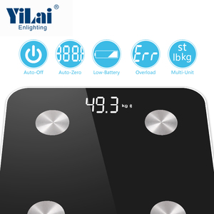 BSCI เครื่องชั่งน้ำหนักดิจิตอลมีไฟ LED,อุปกรณ์วัดไขมันในห้องน้ำ <span class=keywords><strong>BMI</strong></span> ชั่งน้ำหนักวิเคราะห์ไขมันในร่างกายฟันสีฟ้าอัจฉริยะ - Product Image 3