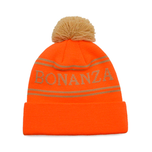 Bonnets bicolores en tricot souple coloré avec logo personnalisé patriotique de luxe pour femmes de qualité supérieure avec <span class=keywords><strong>pompon</strong></span> - Product Image 2