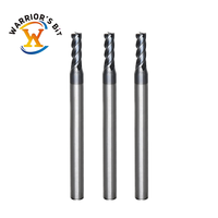 Fraise à queue Warrior's Bit de 4 mm en carbure à 4 cannelures, fraise plate carrée personnalisable, support OEM/ODM