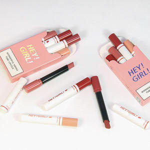 Lápiz Labial Mate de Terciopelo, Resistente al Agua, Orgánico, Sedoso, en 4 Colores, con Diseño de Pipa de Fumar, Nuevo y en Oferta - Product Image 5