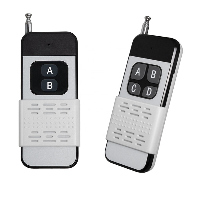 High Power 1000m Range RF 433MHz 315MHz Remote Control 4 Channel Sliding Cover Telescopic Antenna for Industrial Water Pump