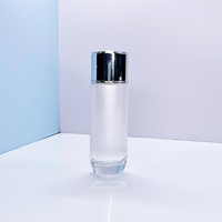 Flacons cosmétiques de luxe ovales et ronds en verre, 40 ml-120 ml, avec pompe et pipette pour sérum, fond de teint, emballage personnalisé