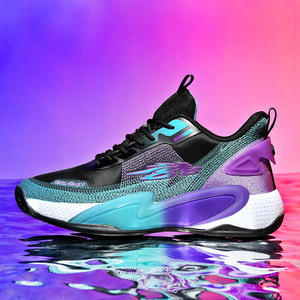 Chaussures de sport montantes en maille pour femmes et hommes, chaussures de sport décontractées pour étudiants, entraînement en plein air, design personnalisé, chaussures de basket-ball tendance - Product Image 3