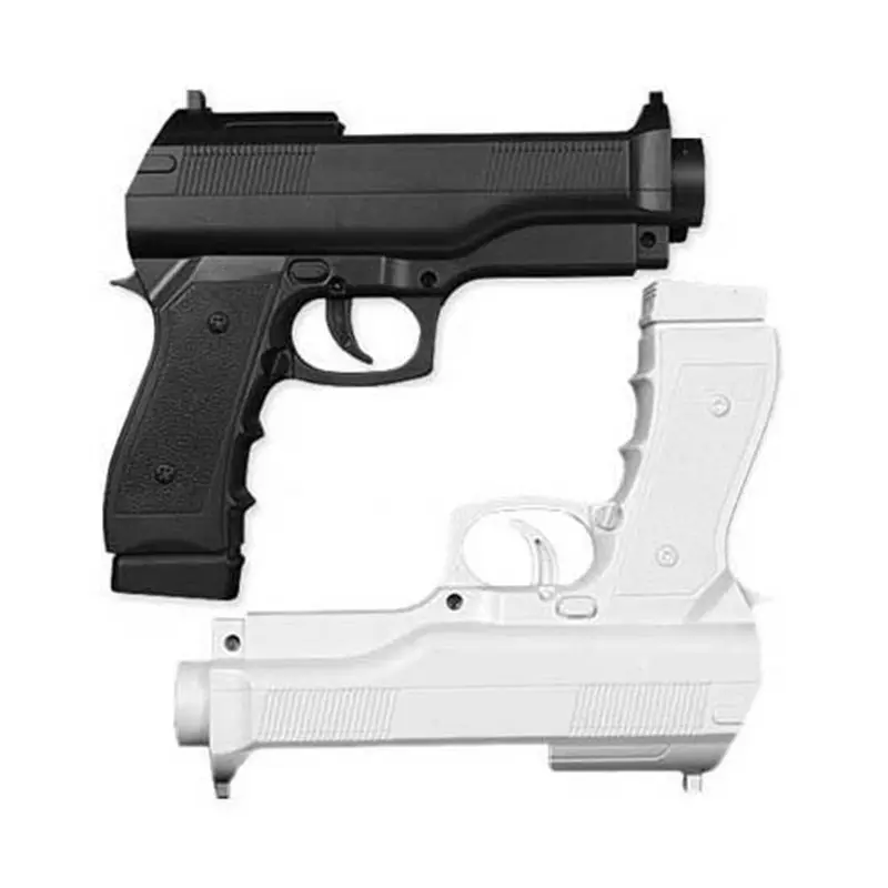 Pistola automática remota, 2 peças, controle remoto para nintendo wiies, pistola de luz, tiro, esporte, gamepad
