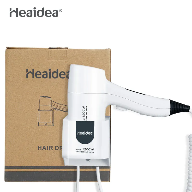 Heidea-secador de pelo para salón profesional, soplador de cabello colgante de 1200W para hotel, hogar y baño