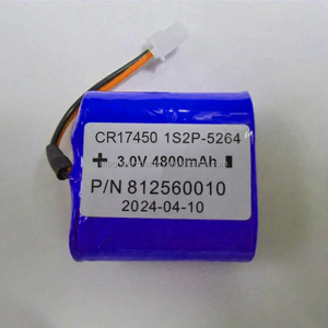 Pacco Batterie CR17450 2P 3V 4800mAh al Litio con Connettore, Non Ricaricabili, per Fotocamere CR17450 CR17505 <span class=keywords><strong>CR123A</strong></span> CR2 - Product Image 2
