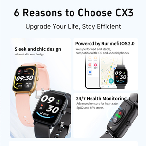 CX3 Smartwatch erkekler kadınlar için <span class=keywords><strong>2</strong></span> inç dokunmatik ekran BT arayarak kalp hızı uyku izleme IP68 su geçirmez spor bilezik akıllı saat - Product Image 2