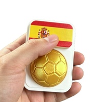 Porte-clés rotatif en forme de ballon de football imprimé en 3D, pendentif ballon de football, souvenir portable pour fan, breloque décorative unisexe pour sac, cadeau