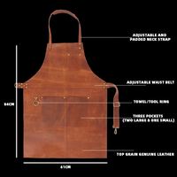 Tablier de travail en cuir résistant à la chaleur pour hommes, idéal pour le barbecue
