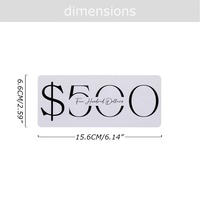 Yihe nouvelle meilleure vente plastique mat étanche/papier A6 argent/argent pour classeurs budgétaires à 100 $/500 $/1000 $/5000 $