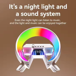 Haut-parleur Bluetooth modèle X63 avec affichage LED coloré de l'heure, 10W, rechargeable par USB, <span class=keywords><strong>radio</strong></span> FM, étanche IPX5 pour bureau et chambre - Product Image 5