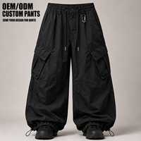 Celana Cargo Pria Model Baggy untuk Kerja, Streetwear, Hiking, Linen Kasual Musim Dingin, Celana Cargo Desainer Pria Berkualitas Tinggi