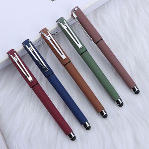 Stylos publicitaires personnalisables avec logo imprimé sur mesure, stylo tactile noir, stylo gel 0,7 mm pour la promotion - Product Image 3