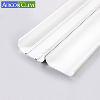 Vente directe usine – Gaine de protection droite en PVC blanc de 2 m pour conduites de climatisation et mini-split