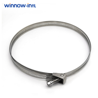 Collier de serrage rapide en acier inoxydable réglable pour tuyau industriel