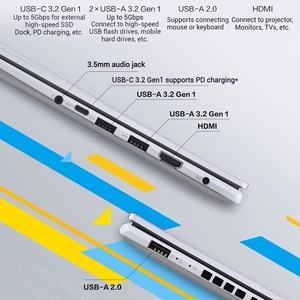 โน้ตบุ๊คสำหรับธุรกิจรุ่นใหม่ Vivobook 14  Intel <span class=keywords><strong>Core</strong></span> <span class=keywords><strong>i7</strong></span>-13620H แรม 16GB DDR5 หน้าจอ 2.5K  SSD 1TB  Windows 11 Home ภาษาอังกฤษ - Product Image 5