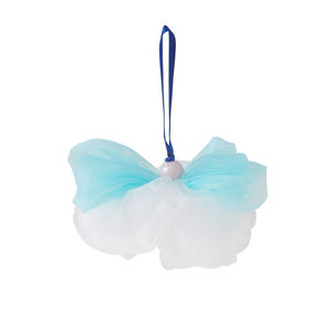 OEM Soft PE Schaum netz Loufa Bad Schwamm Dusche Bubble Maker Bouquet Ball Peeling Scrub ber E16 Kunden spezifische Schneid verarbeitung - Product Image 1