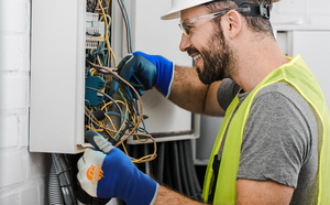 500V thợ điện găng tay rộng rãi áp dụng chống cháy Non-Slip cao su cách điện găng tay cho sốc bảo vệ cảm ứng nhạy cảm - Product Image 2