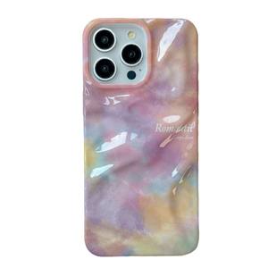 Funda Protectora para Teléfono IVANHOE Compatible con iPhone 16 15 14 13 ProMax, Diseño 3D de Ondas de Agua, Pintura al Óleo, Efecto de Manchas - Product Image 5