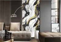 Panneau mural en marbre ardoise carbone moderne, feuille de PVC UV 3 mm, imperméable, antistatique, chambre à coucher, salle à manger, salon, hôtel, appartement