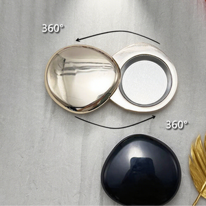 Cajas y Frascos de Bálsamo de Acero Inoxidable, Aleación de Zinc, Negro, Plateado, Dorado y Blanco, Fabricante Personalizado de Fábrica OEM, Recambio - Product Image 1