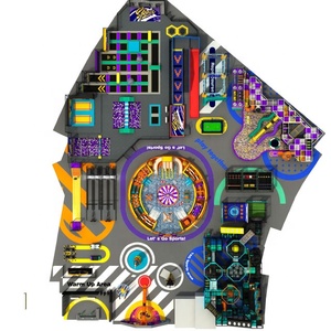 Pokiddo Custom 3000 Sqm Complex Family Sports Center Slam Dunk Tag Rope Course Trampolines Parks Indoor Playground - Product Image 1