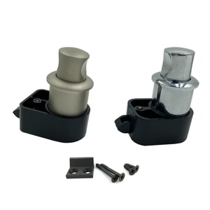 Serrure de meuble moderne à bouton-poussoir de 25 mm de diamètre pour camping-car, bateau, caravane, yacht - pour usage extérieur - Product Image 5