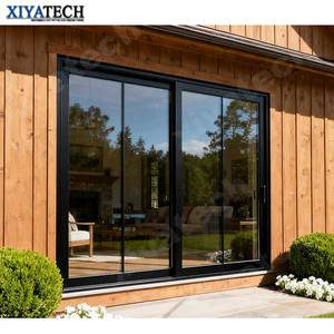 Xiyatech Thiết Kế Đơn Giản Đôi Kính Nhôm Đôi Tempered Glass Cửa Trượt Chất Lượng Cao Năng Lượng Hiệu Quả Cửa Trượt - Product Image 1