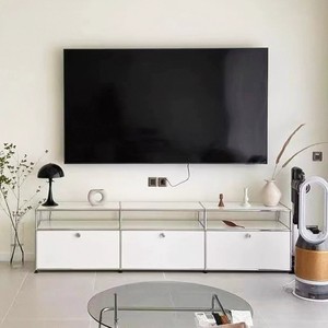   Haller-Stil Modulares TV-Möbel Bauhaus Edelstahl Fernsehschrank Frei Kombinierbare Medienkonsole mit Stauraum für Wohnzimmer - Product Image 2
