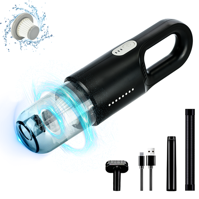 Mini Portable High Power Strong Suction USB Rechargeable Household Cordless Wireless Handheld Vacuum Cleaner for Car