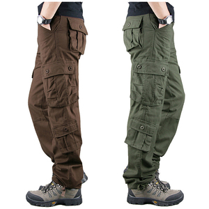 <span class=keywords><strong>Pantaloni</strong></span> Tattici da <span class=keywords><strong>Uomo</strong></span> in Tela di <span class=keywords><strong>Cotone</strong></span> Mimetico, <span class=keywords><strong>Pantaloni</strong></span> Cargo con Tasche Multiple per Escursionismo e Caccia - Product Image 6