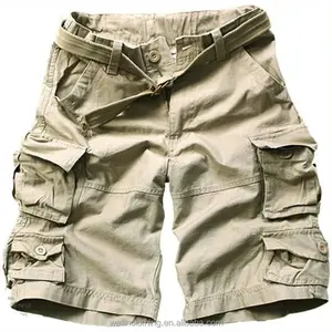 Pantaloncini cargo bermuda vintage personalizzati con tasche multiple con cintura