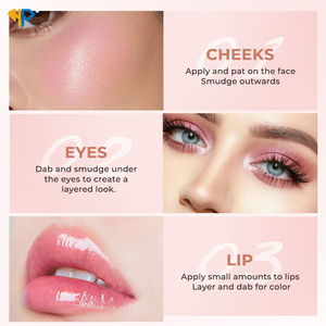 Paleta de Rubor Dorado Natural que Cambia de Color, con SPF, Hidratante, Vegano, de Larga Duración, Cobertura Facial, Fórmula Resistente al Agua, Marca Privada - Product Image 3