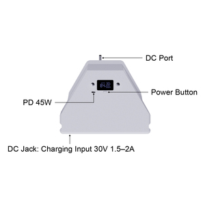 ชุดแบตเตอรี่ขนาดกะทัดรัด SZJIAHONG JH-0061 Starlink Mini รองรับอินพุต DC 30V-2A USB-C PD 5V-3A 9V-2A 15V-3A 20V-2.2A กำลังไฟสูงสุด 45W - Product Image 4