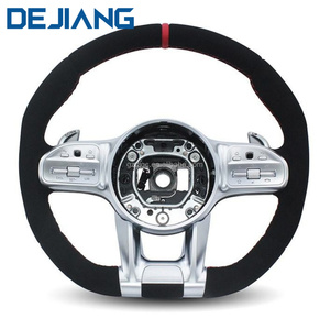 Volant entièrement en Alcantara fourni par l'usine pour Mercedes-Benz AMG C E <span class=keywords><strong>S</strong></span> G-Class W204 W167 <span class=keywords><strong>Gla</strong></span> <span class=keywords><strong>45</strong></span> AMG 2015 E-Class 2019 W213 - Product Image 1