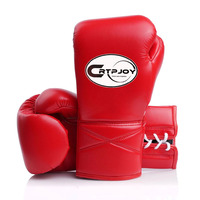 Gants de boxe à lacets, design Muay Thai, personnalisez votre logo pour l'entraînement professionnel, Guantes De Boxeo
