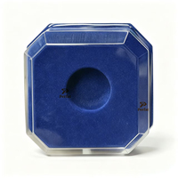 Boîte de présentation transparente anti-poussière avec doublure floquée antichoc, pour l'affichage et la protection à domicile des médailles et des pièces commémoratives