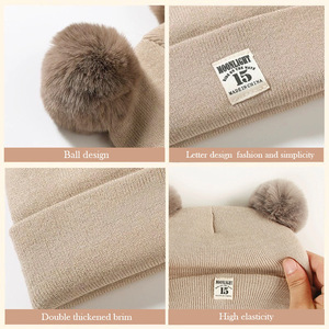 Gorros de Otoño e Invierno para Bebés Recién Nacidos de 0 a 12 Meses, con Diseño de Doble Capa - Product Image 4