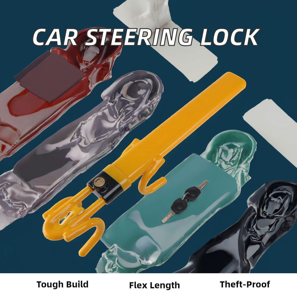 Farbin Baseball Style Steering Wheel Lock - Universal Car Anti-Theft Device