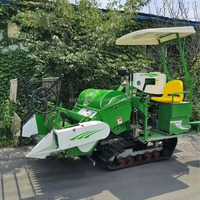 Mini Moissonneuse-Batteuse Haute Qualité pour Riz et Soja, Adaptée à Divers Terrains