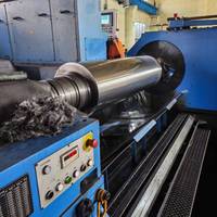 Rouleau de dégrossissage en fonte spheroidale au graphite, robuste, pour le laminage à chaud de profilés d'acier en angle en usine de laminage