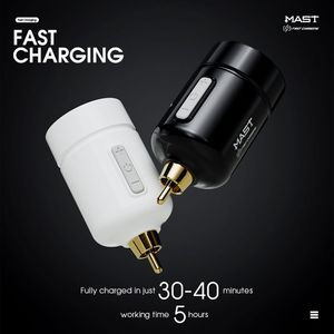 Alimentation électrique pour tatouage <span class=keywords><strong>Dragonhawk</strong></span>, mini, sans fil, portable, RCA, batterie au lithium 1500 mAh - Product Image 2