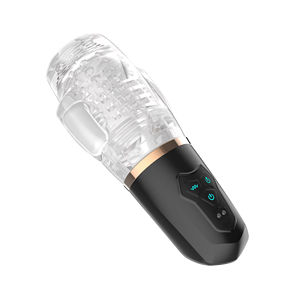 เครื่องสั่นแบบดูดกระตุ้นอวัยวะเพศชายแบบใส ใช้พอร์ต USB สำหรับผู้ใหญ่  นวดด้วยอนุภาคโปร่งใส กันน้ำได้ 100% - Product Image 4