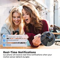 Système d'alarme de sécurité domestique portable OEM ODM avec Wi-Fi et fonction SOS, application intelligente Tuya, capteur de mouvement PIR, garantie 1 an